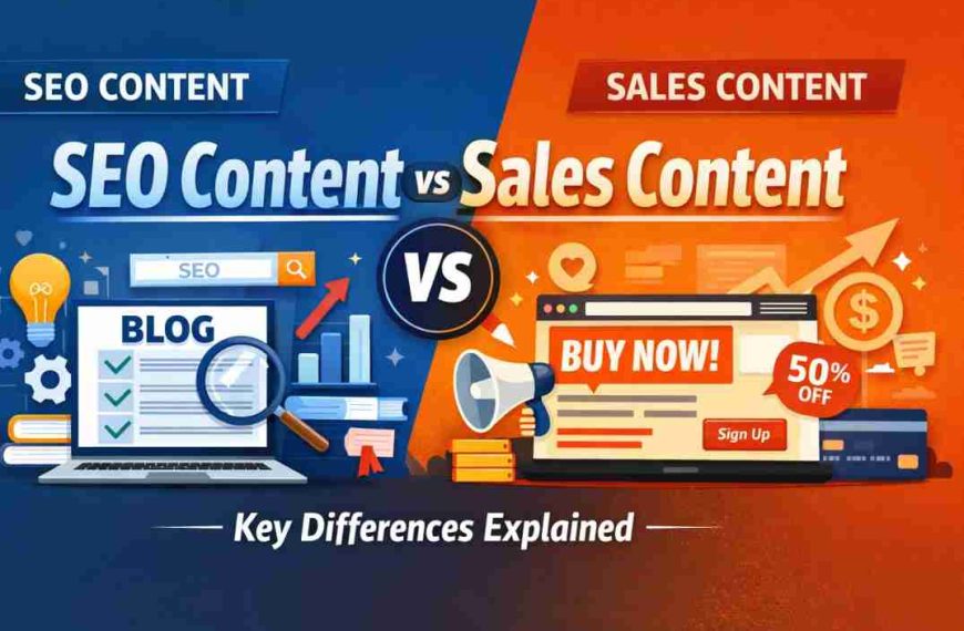 SEO Content vs Sales content
