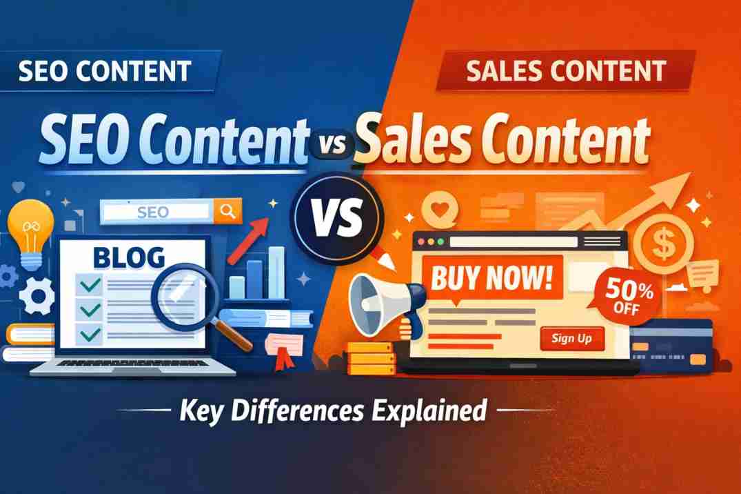 SEO Content vs Sales content